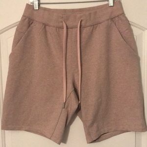 Men’s Lululemon cotton sweat shorts Large